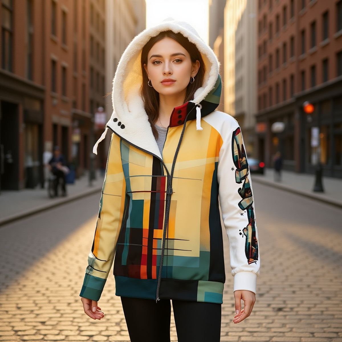 CZDE color-block jacket
