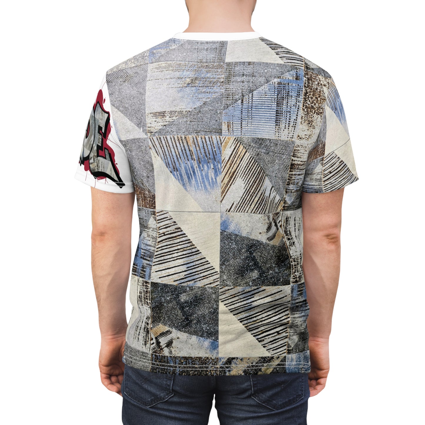 CZDE Patchwork Art Tee - Festive Unisex Shirt