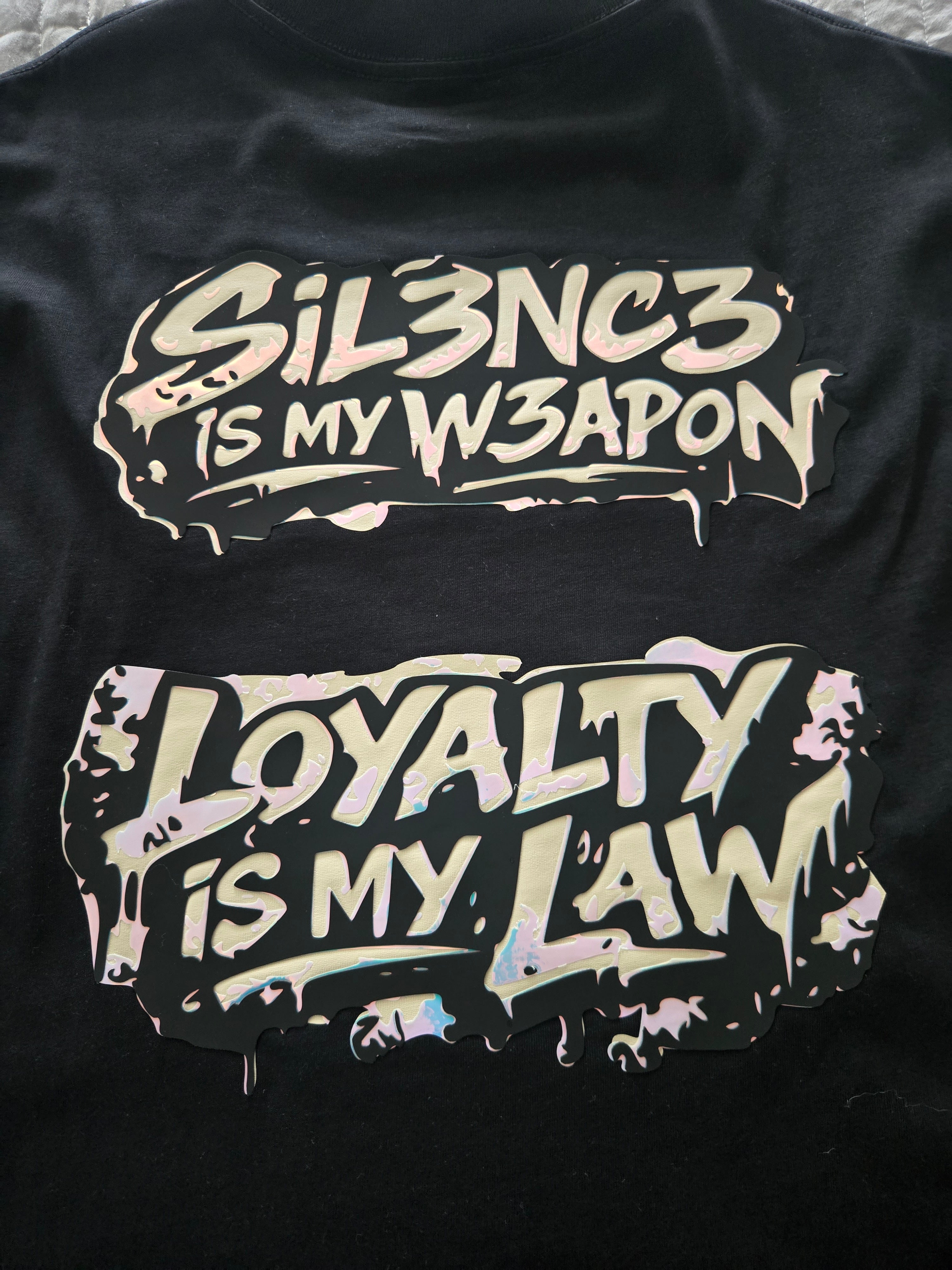 Sil3nc3 & Loyalty Oversized Tee – CZDE