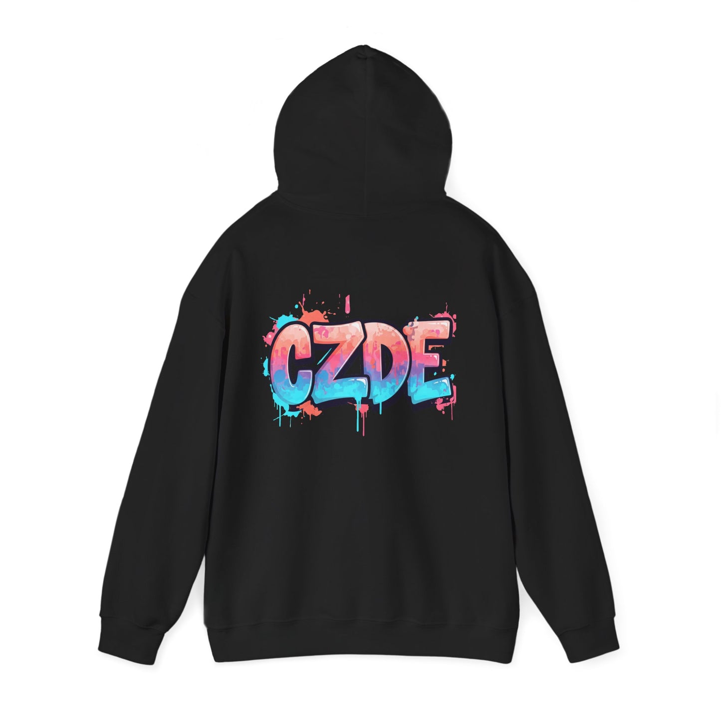 CZDE White Hoodie – Graffiti Streetwear Style