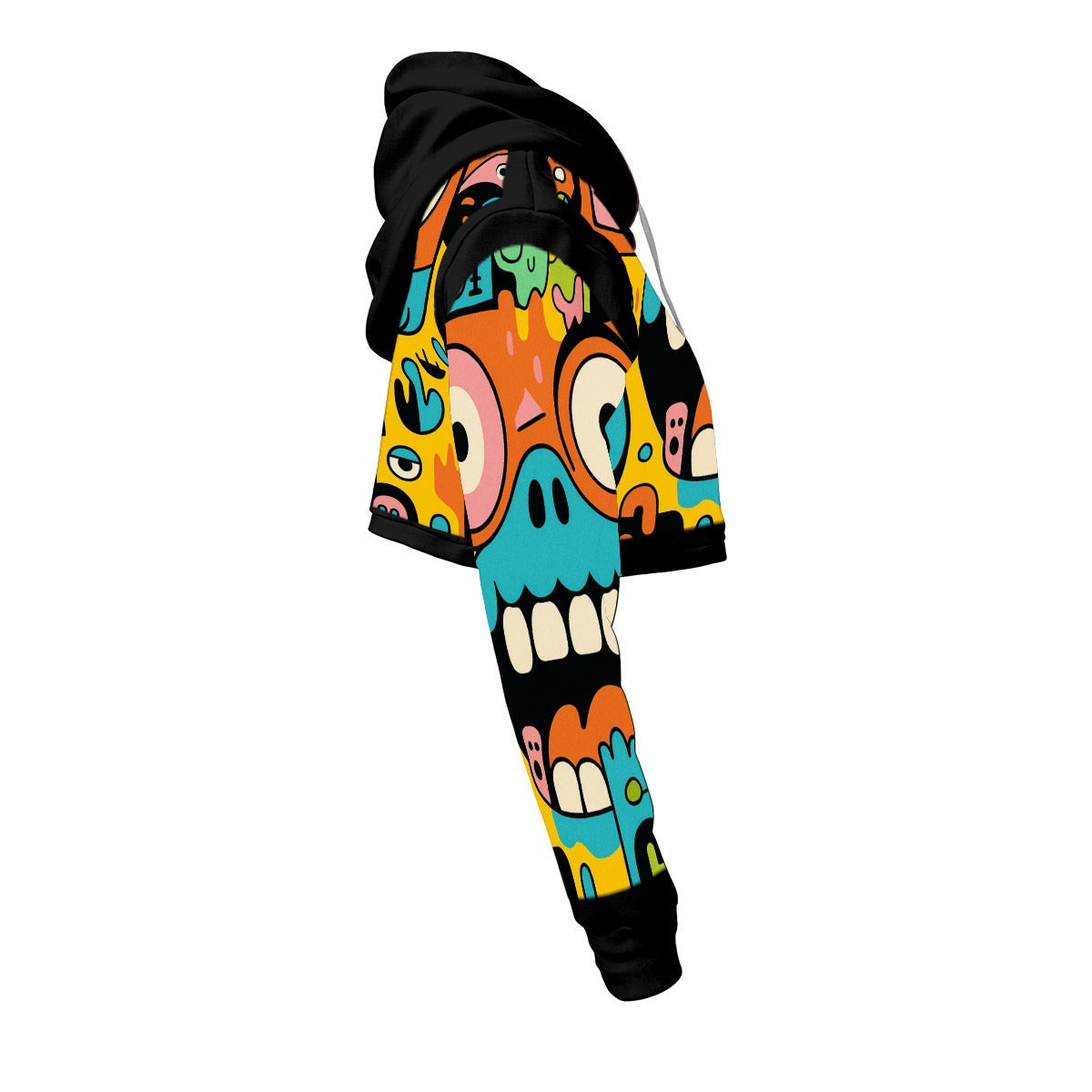 CZDE Color Pop Cropped Hoodie