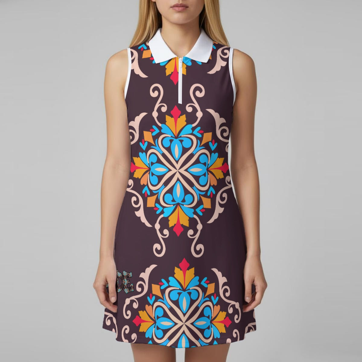 CZDE collar dress major retro vibes