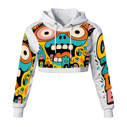 CZDE Color Pop Cropped Hoodie