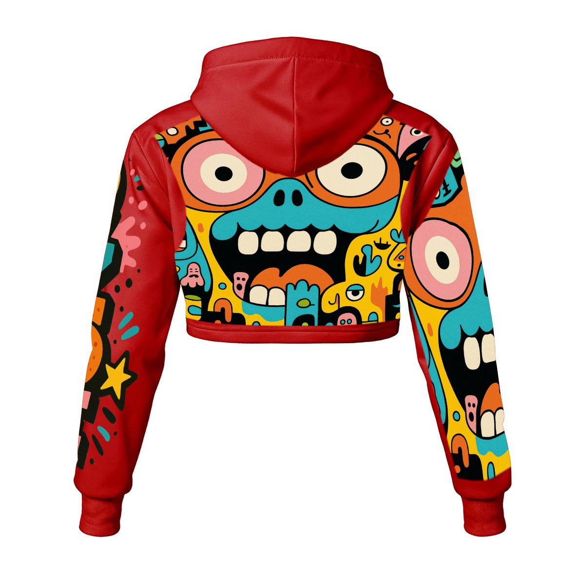CZDE Color Pop Cropped Hoodie