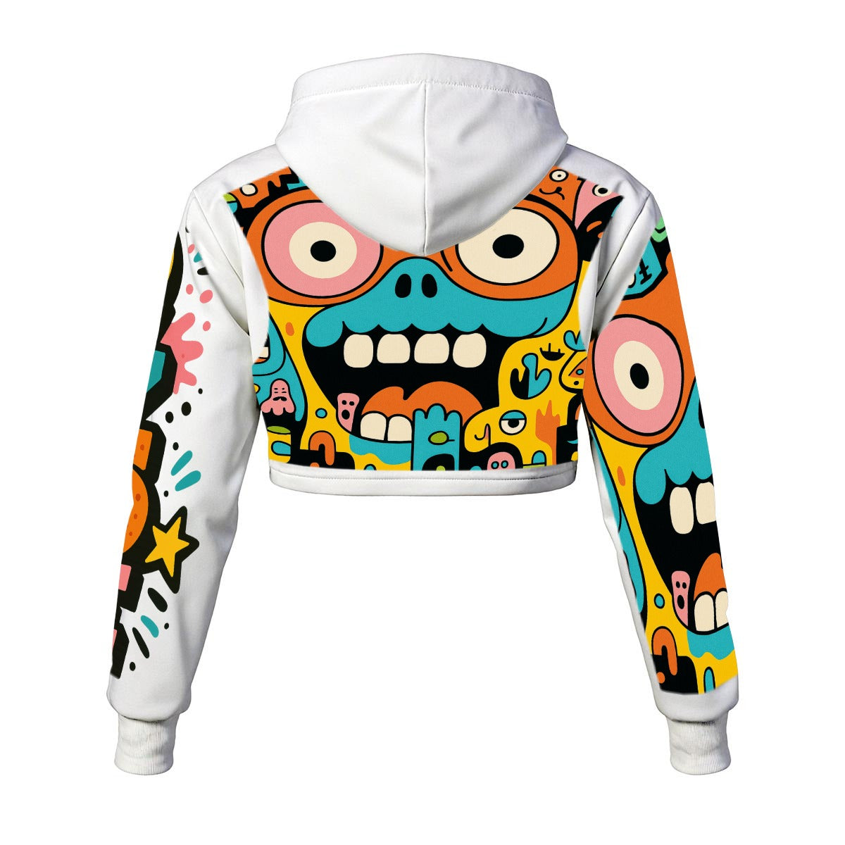 CZDE Color Pop Cropped Hoodie