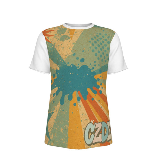 CZDE Retro Splash Graphic T-Shirt