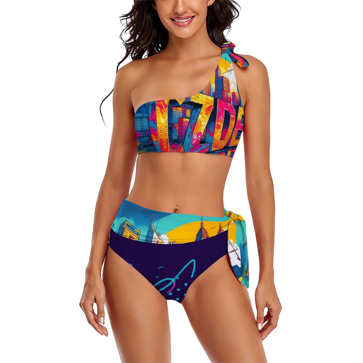 High-Waist Tie Bikini – Feel Fierce, Look Iconic, Live Bright