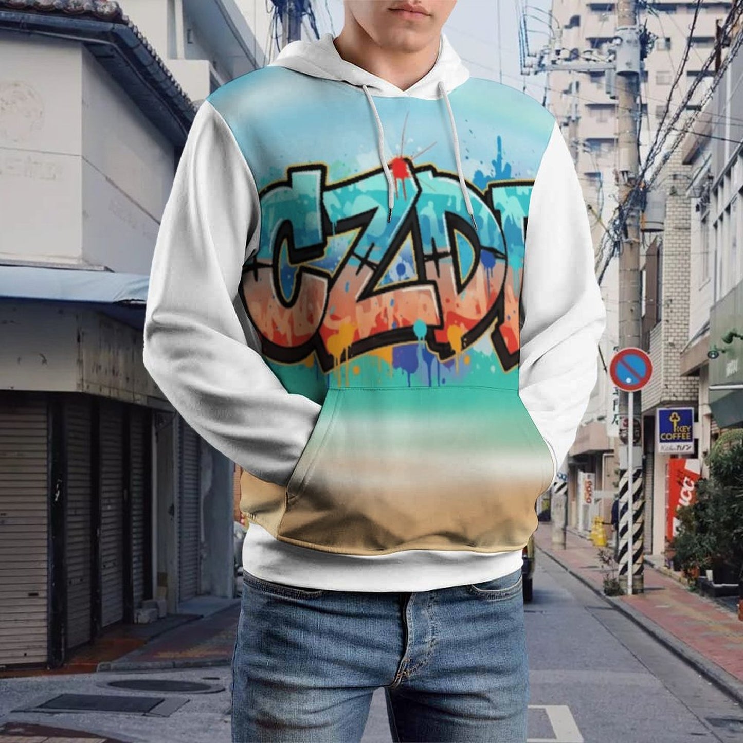 Graffiti Sunset CZDE Hoodie – For Vibes That Don’t Go Unnoticed