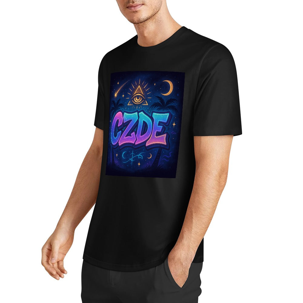 Mystic CZDE Graphic Tee – Urban Energy for Bold Souls Under the Stars