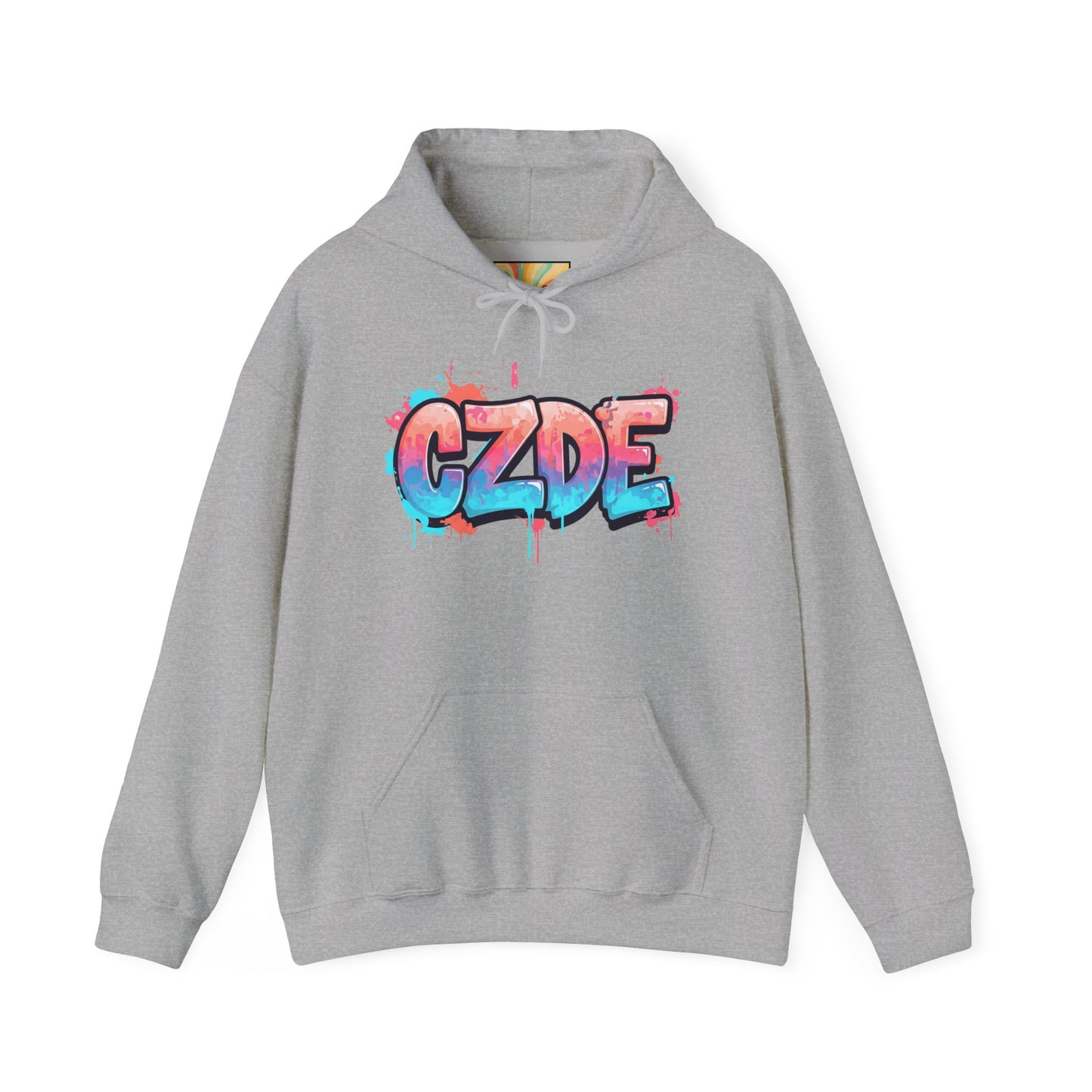 CZDE White Hoodie – Graffiti Streetwear Style