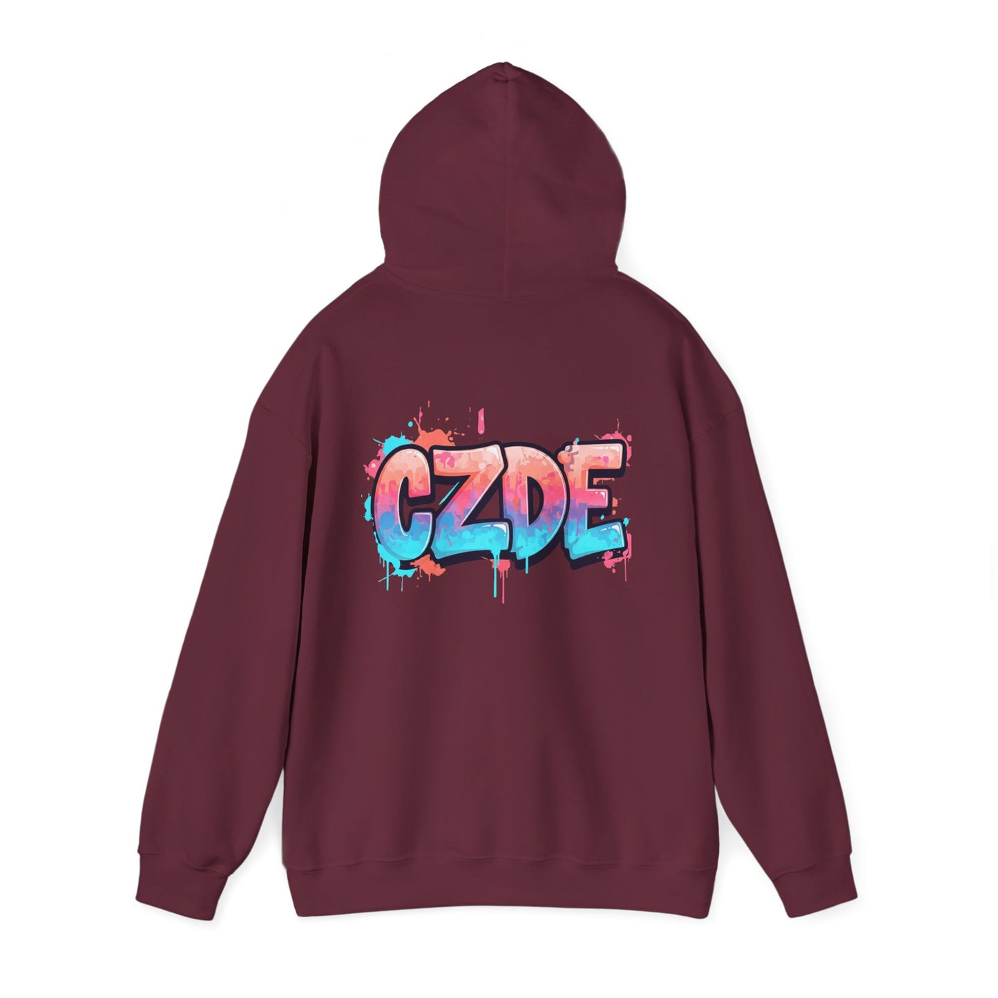 CZDE White Hoodie – Graffiti Streetwear Style