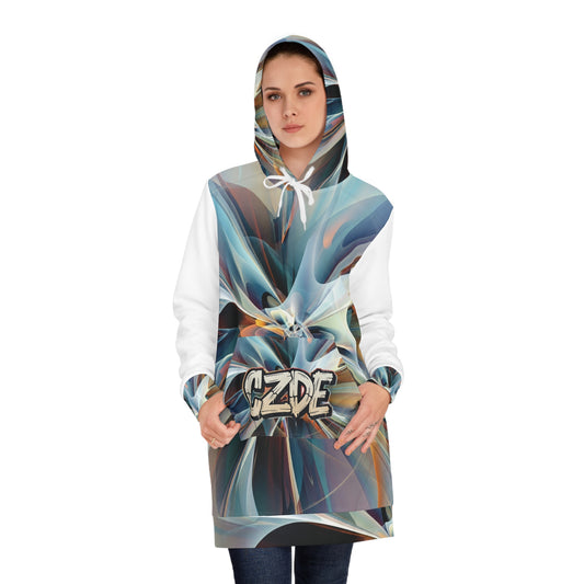 CZDE Abstract Hoodie Dress – Unisex Streetwear Style