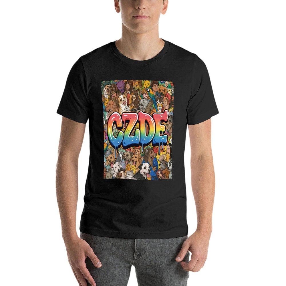 CZDE Graffiti Pet Portrait T-Shirt – Made to Stand Out & Connect