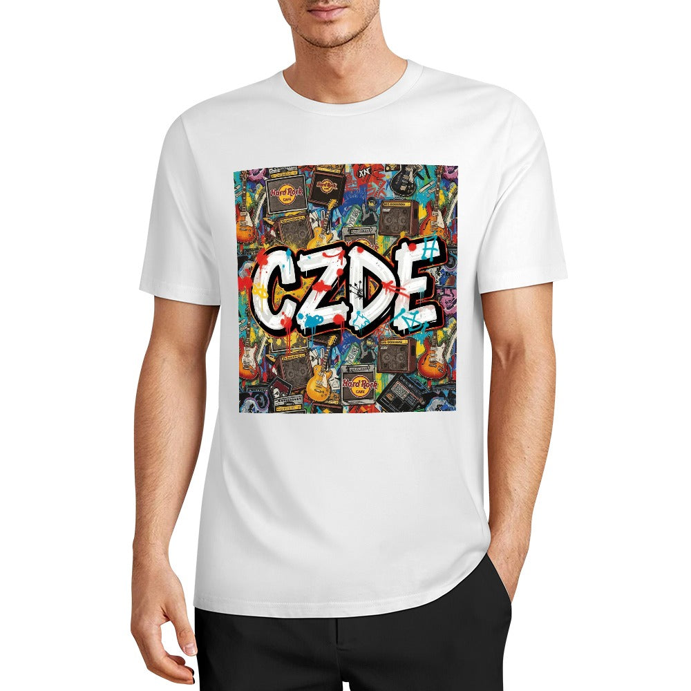 "CZDE Rock & Graffiti Tee – Loud Style for Music-Driven Souls"