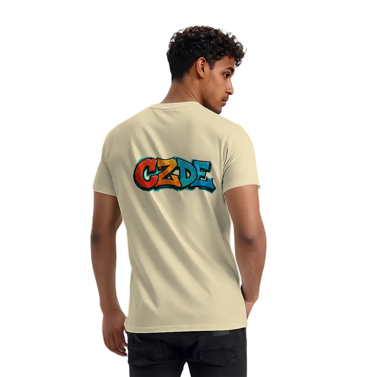 “CZDE Earth Graffiti T-Shirt | Streetwear with Global Vibes”