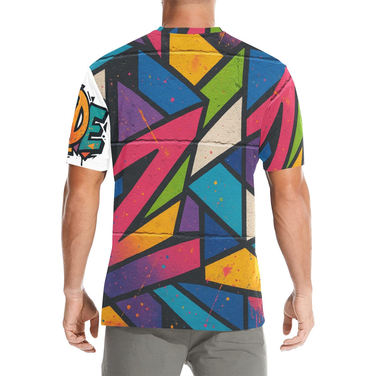 Men’s Streetwear Graffiti Print T-Shirt – CZDE Urban Style