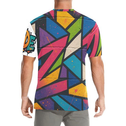 Men’s Streetwear Graffiti Print T-Shirt – CZDE Urban Style