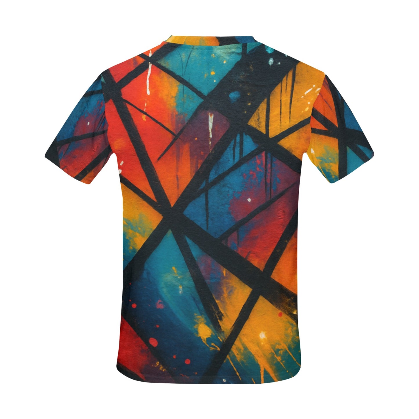 CZDE Abstract Graffiti T-Shirt – Bold Streetwear Style for Men
