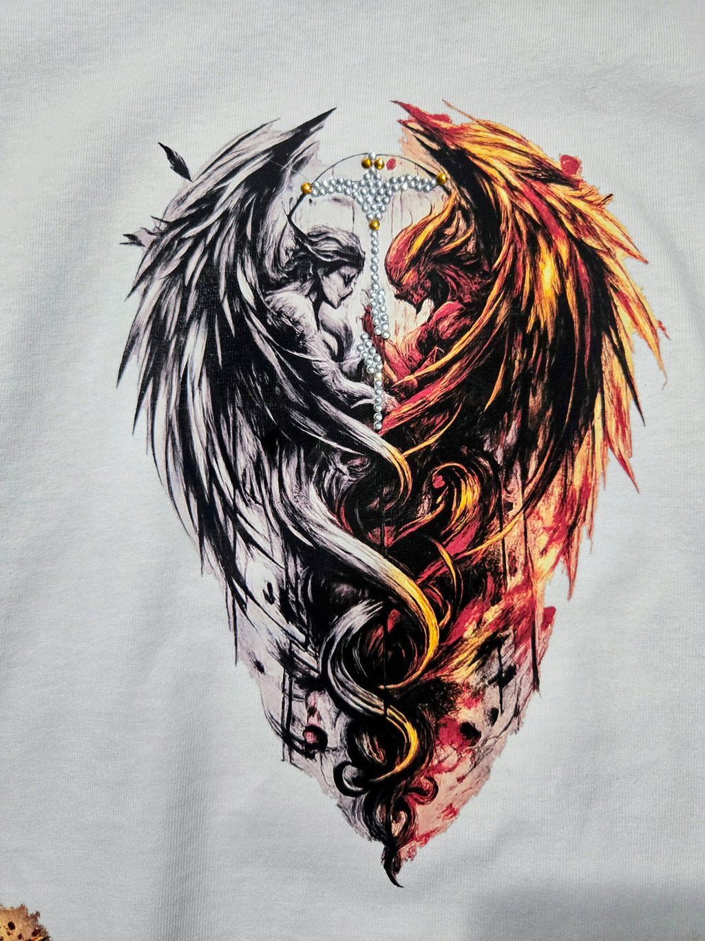 CZDE Angel vs Demon Oversized Tee – Join the Rebellion