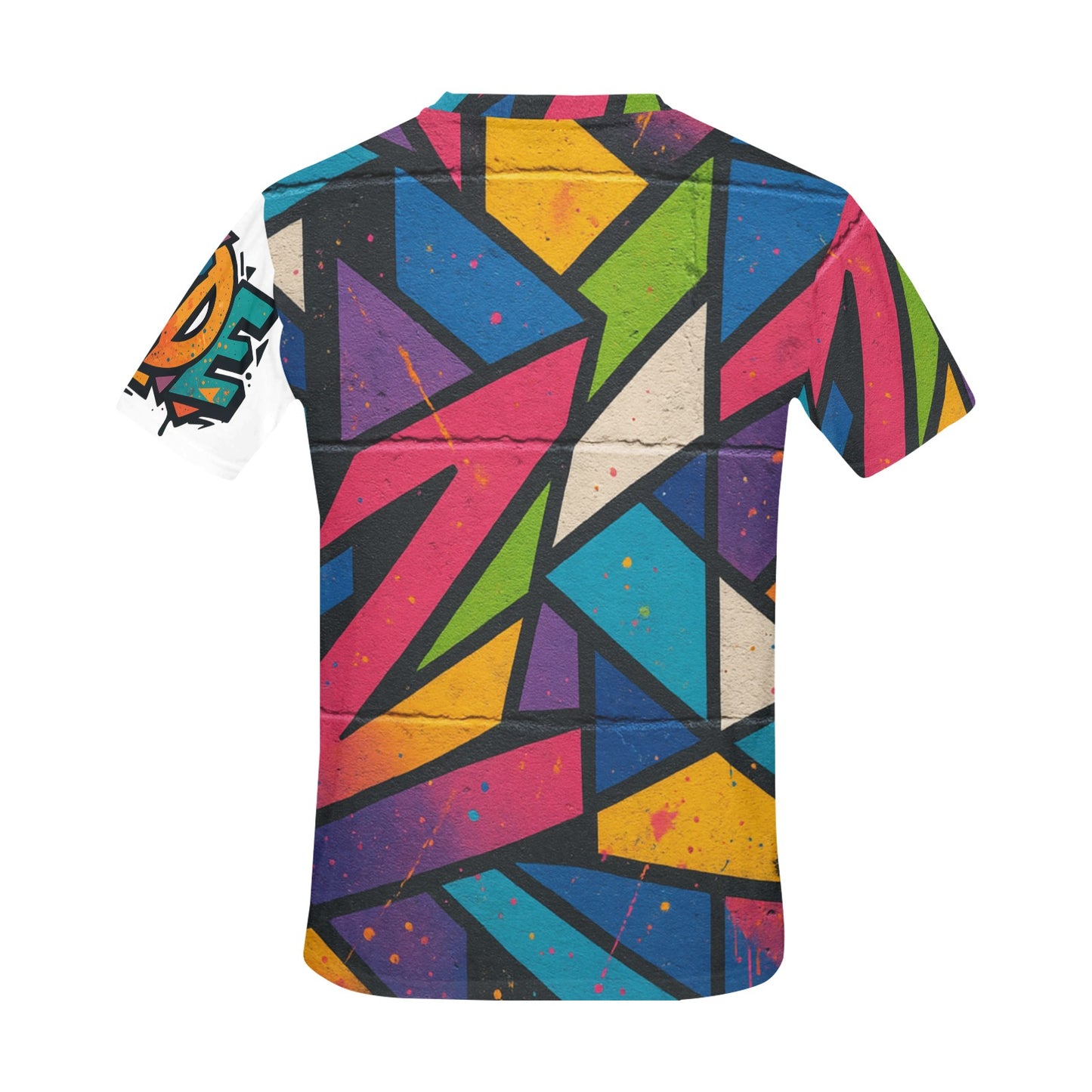 Men’s Streetwear Graffiti Print T-Shirt – CZDE Urban Style