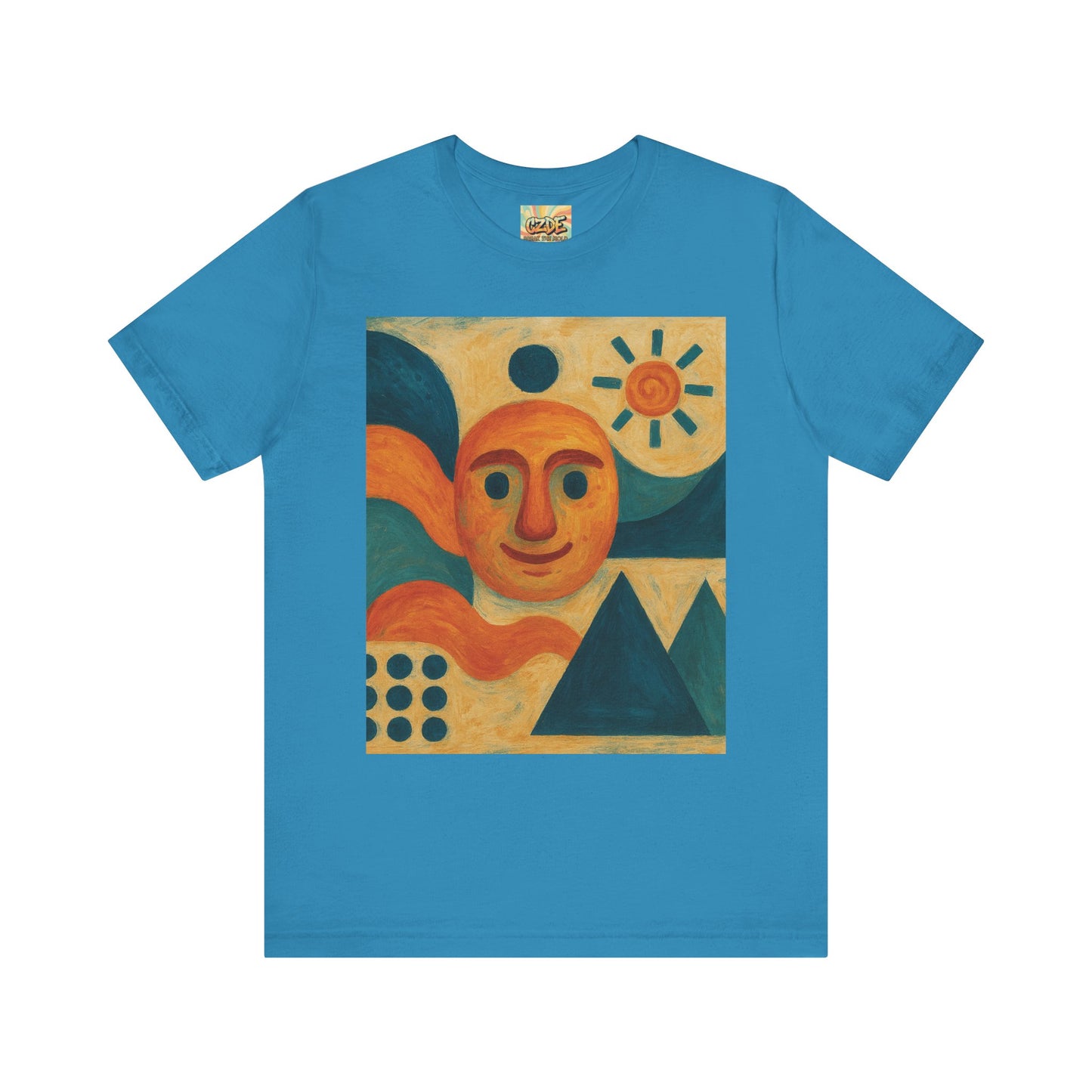 CZDE Abstract Art Graphic T-Shirt – Unisex Streetwear Tee