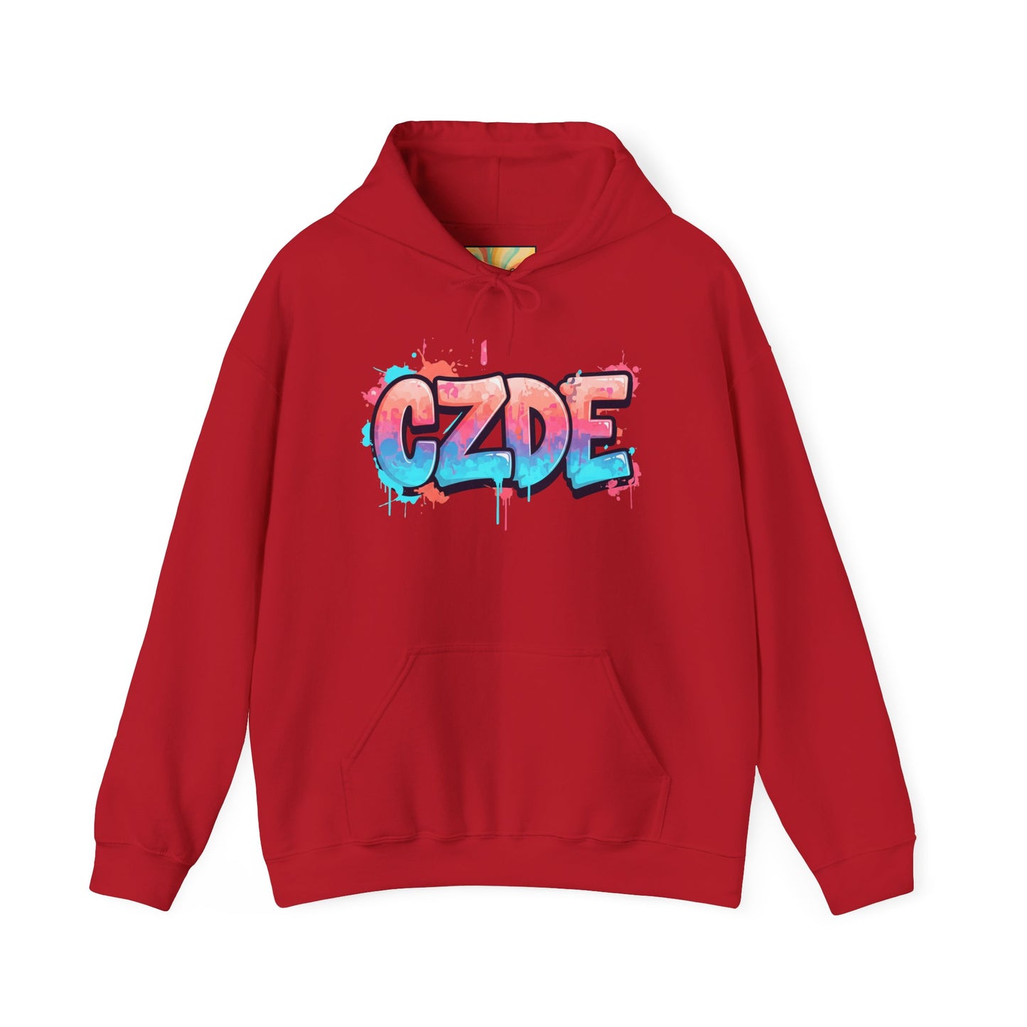 CZDE White Hoodie – Graffiti Streetwear Style