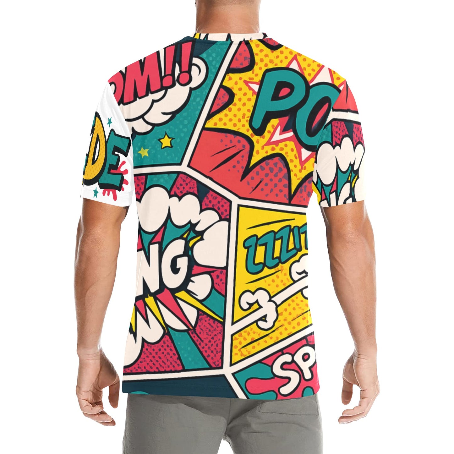 "Pop Art Comic T-Shirt - Retro Sound Effects Graphic Tee"