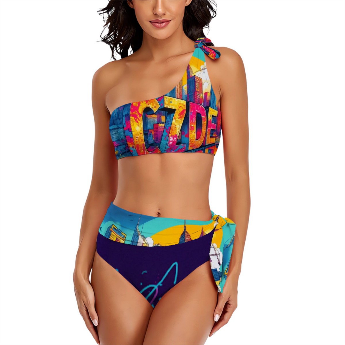 High-Waist Tie Bikini – Feel Fierce, Look Iconic, Live Bright