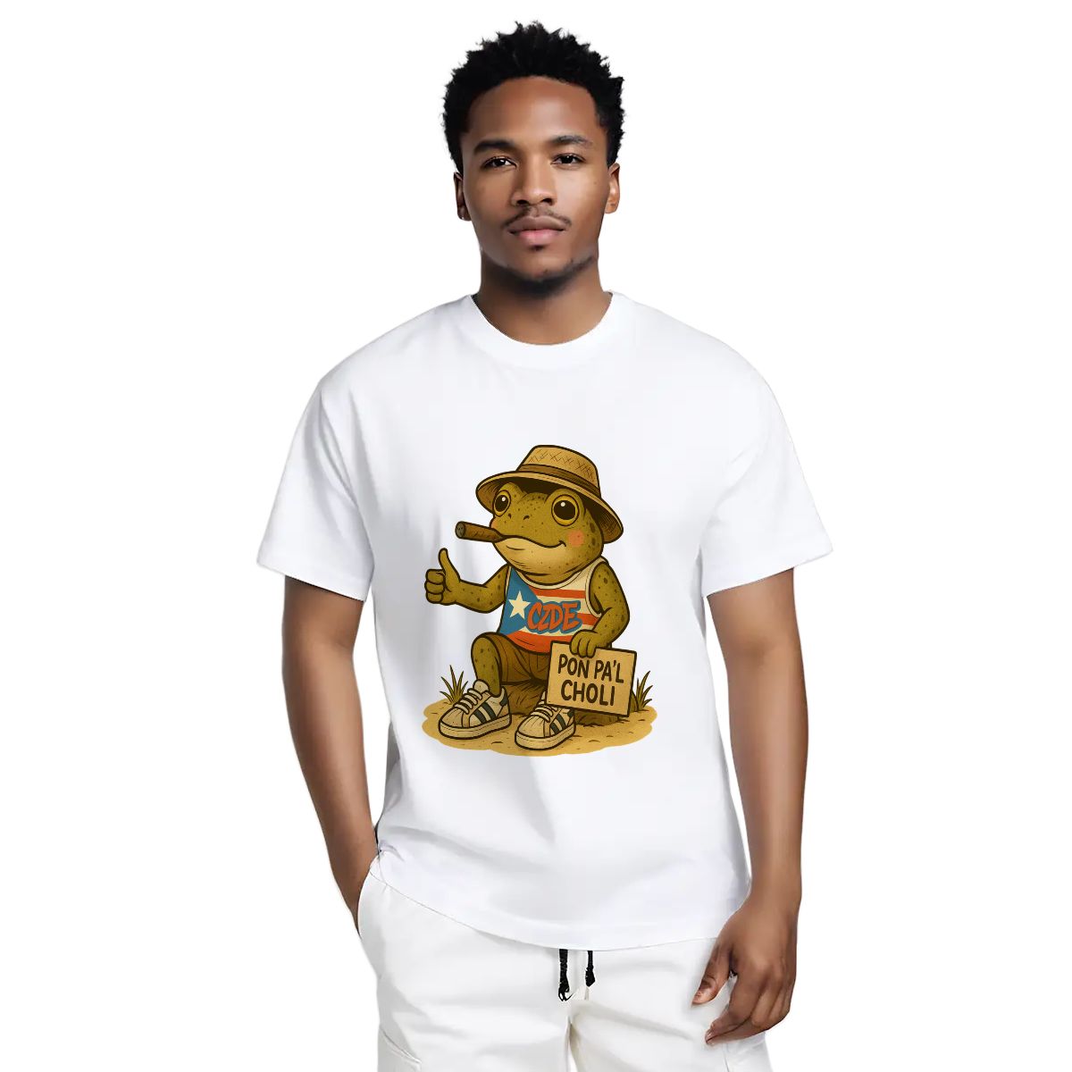 CZDE Coquí Street Graphic T-Shirt — Puerto Rican Urban Vibes