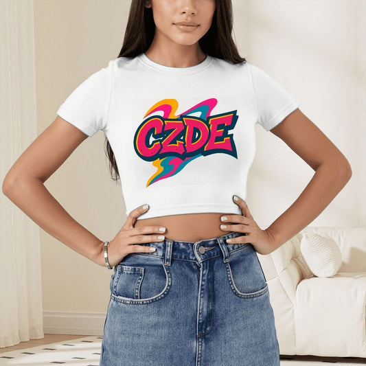 CZDE Color Pop Crop Top – Bold Streetwear Style