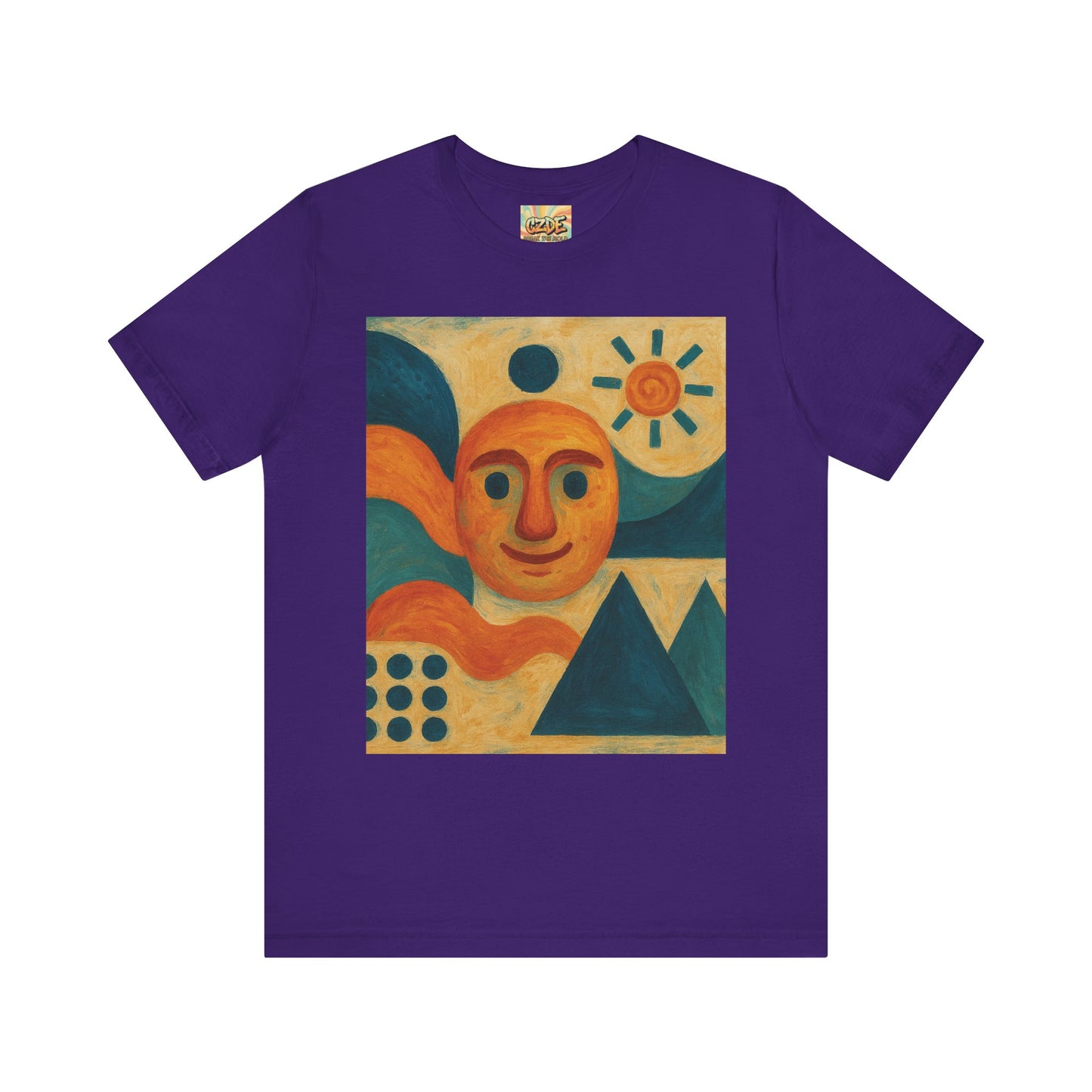 CZDE Abstract Art Graphic T-Shirt – Unisex Streetwear Tee