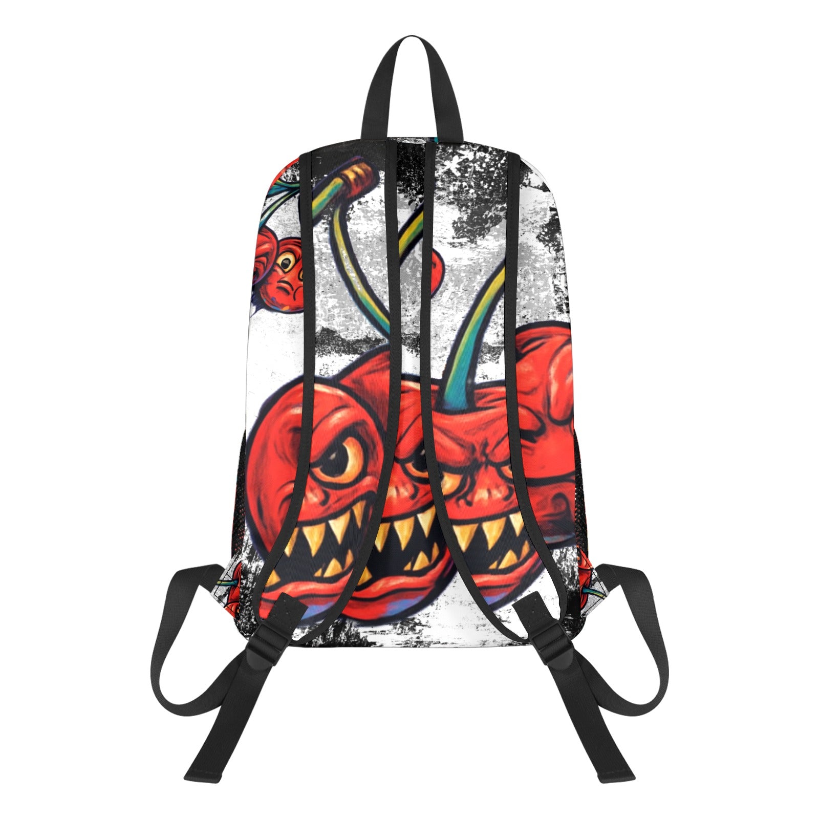 Graffiti Cherry Backpack – Bold Streetwear Style Bag