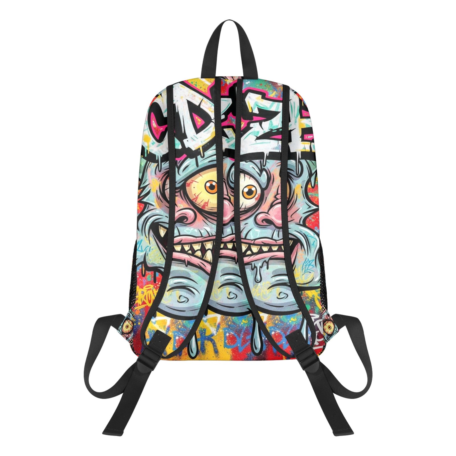 Graffiti Print Backpack – Urban Style with CZDE Design