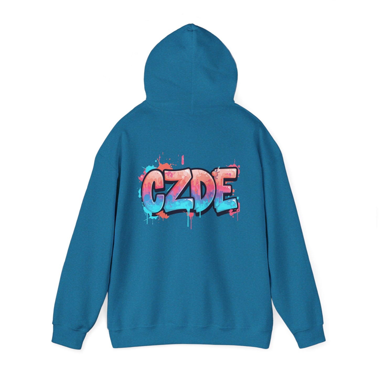 CZDE White Hoodie – Graffiti Streetwear Style