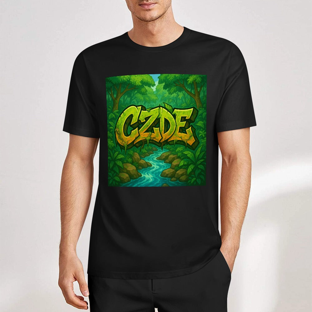 CZDE Jungle Flow Tee – Wild Energy & Graffiti Soul for Every Adventure