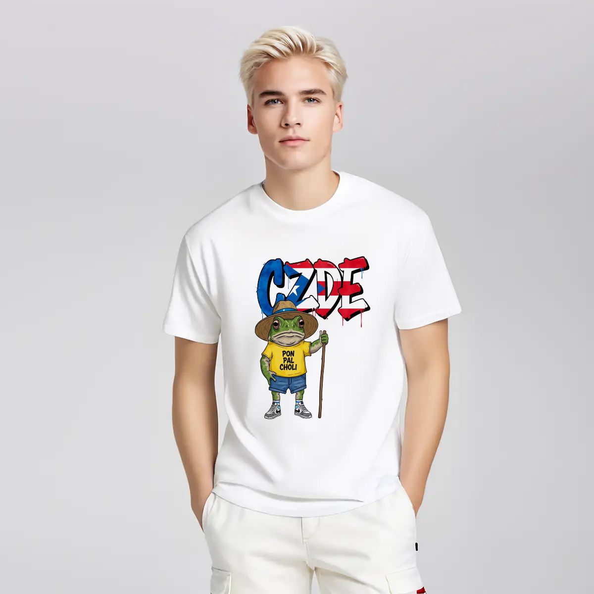 CZDE Coquí Puerto Rico Graphic T-Shirt — Fun Island Vibes