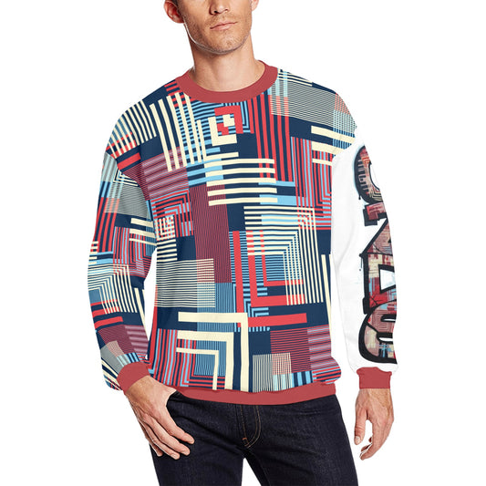 Unisex CZDE Streetwear Sweatshirt – Colorful Geometric Pattern