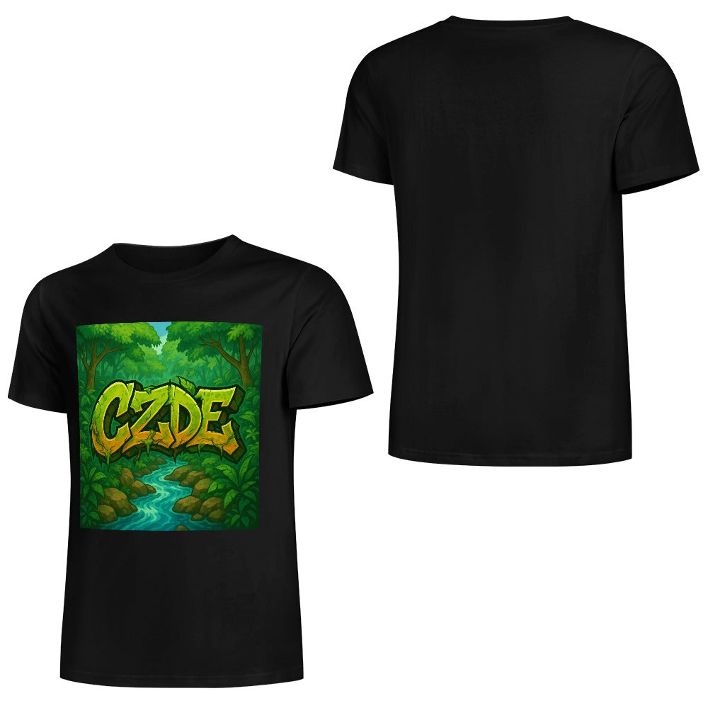 CZDE Jungle Flow Tee – Wild Energy & Graffiti Soul for Every Adventure