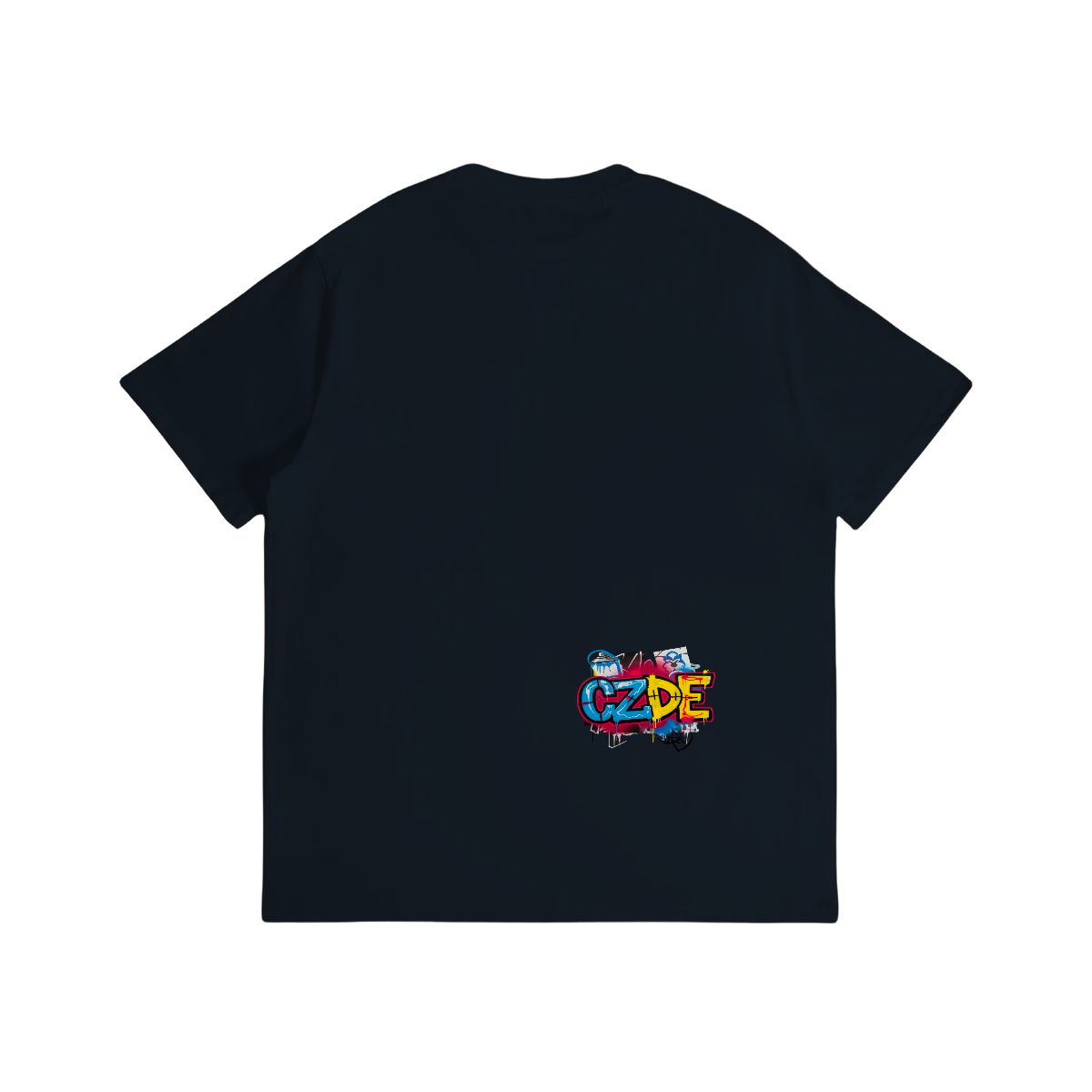 Unisex T-shirt Double Sided "CZDE Graffiti Burst Tee – Loud Color, Street Power"