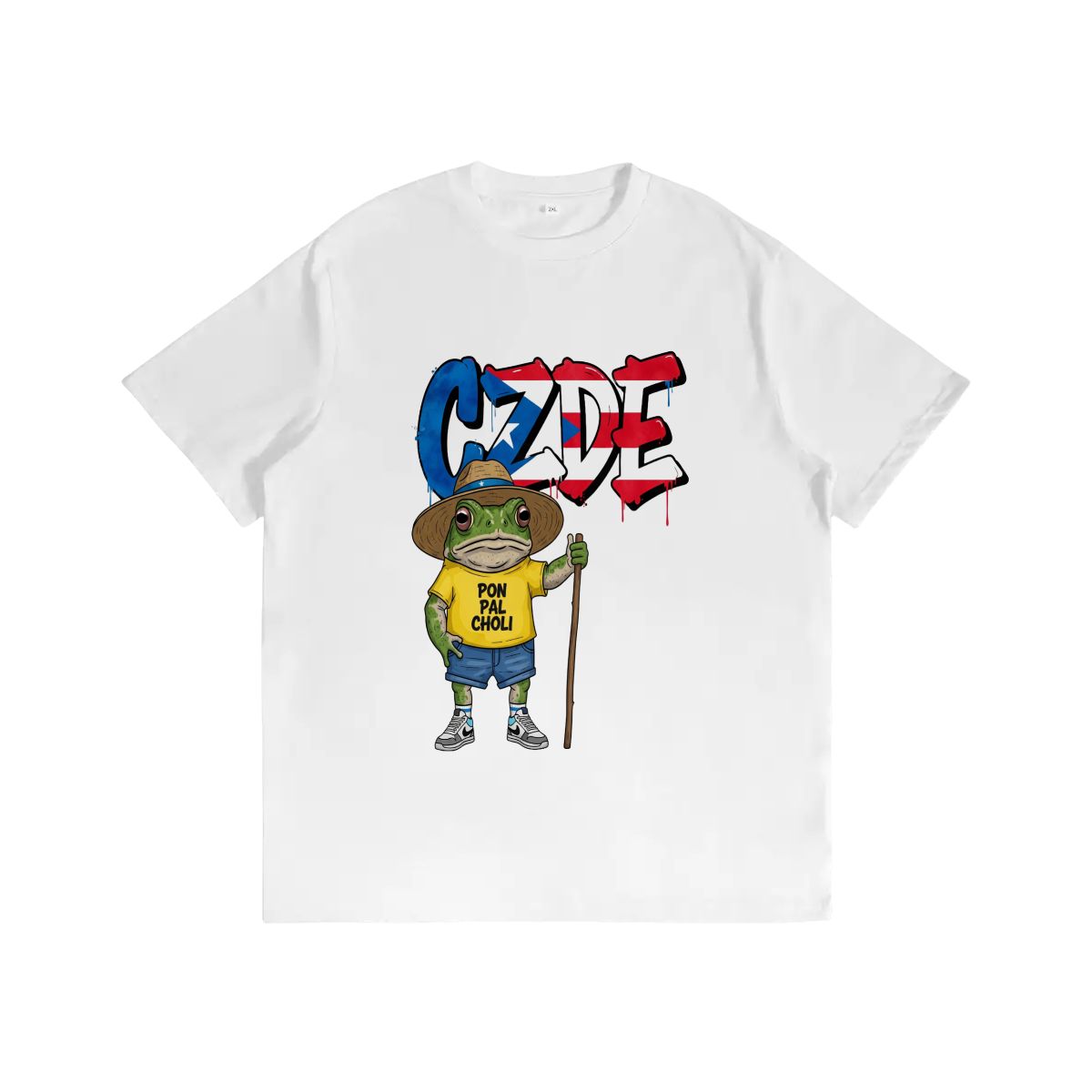 CZDE Coquí Puerto Rico Graphic T-Shirt — Fun Island Vibes