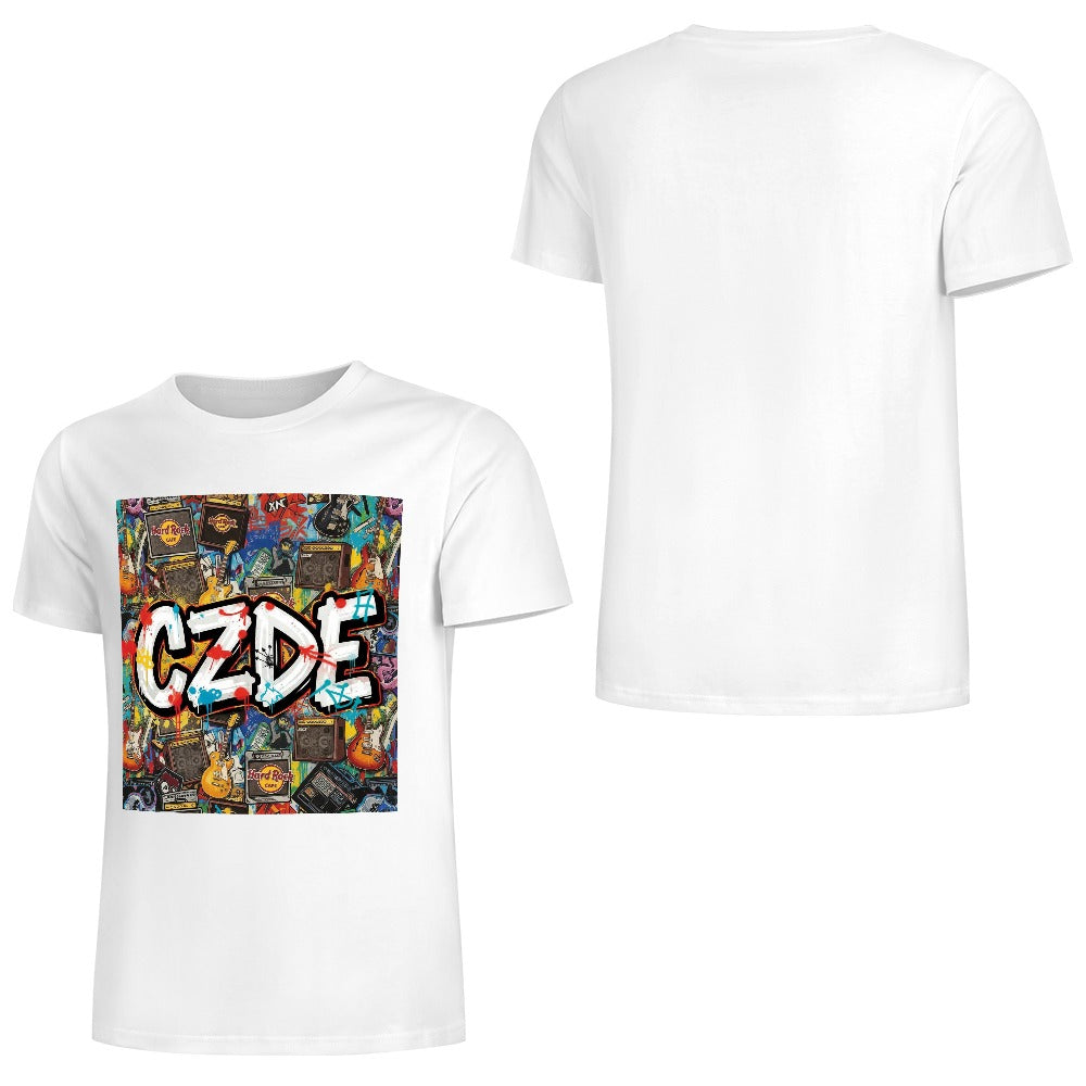 "CZDE Rock & Graffiti Tee – Loud Style for Music-Driven Souls"