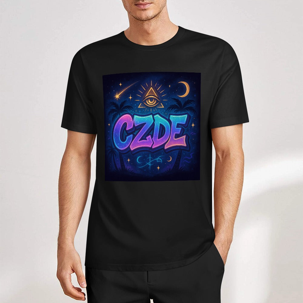 Mystic CZDE Graphic Tee – Urban Energy for Bold Souls Under the Stars