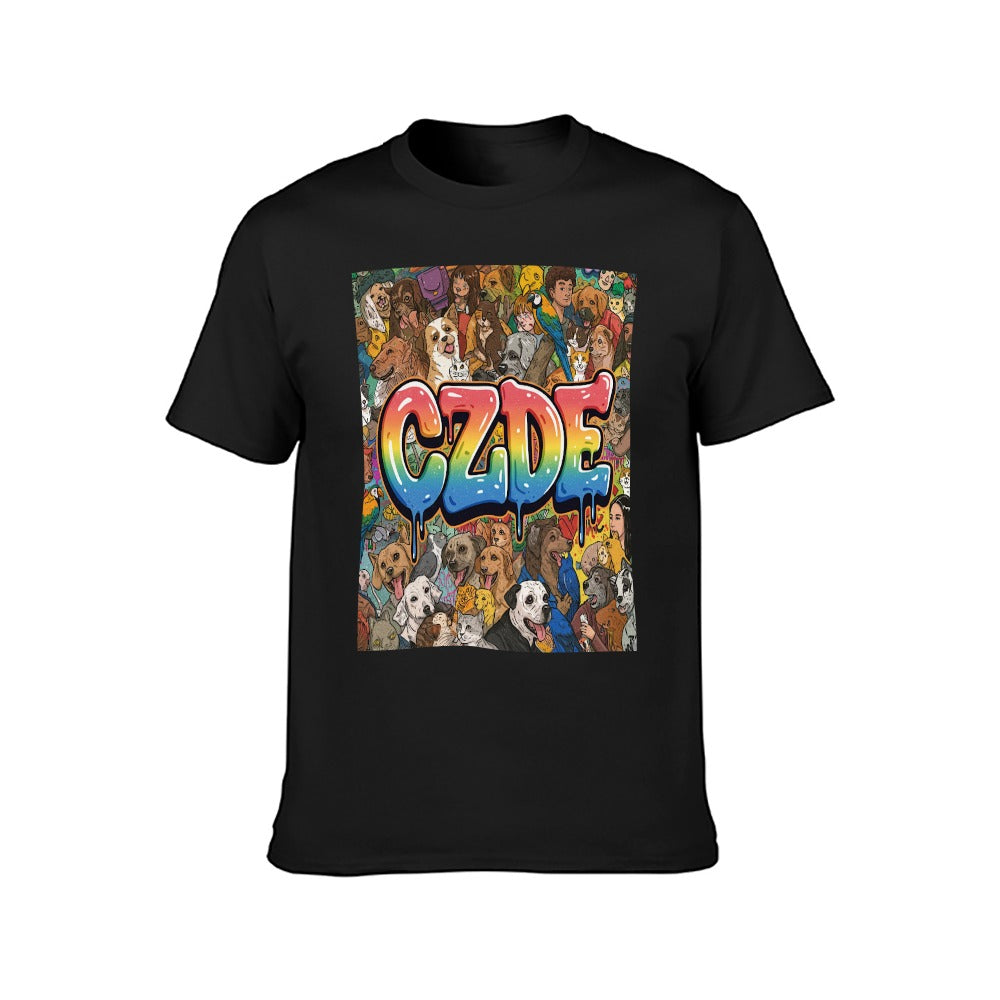 CZDE Graffiti Pet Portrait T-Shirt – Made to Stand Out & Connect