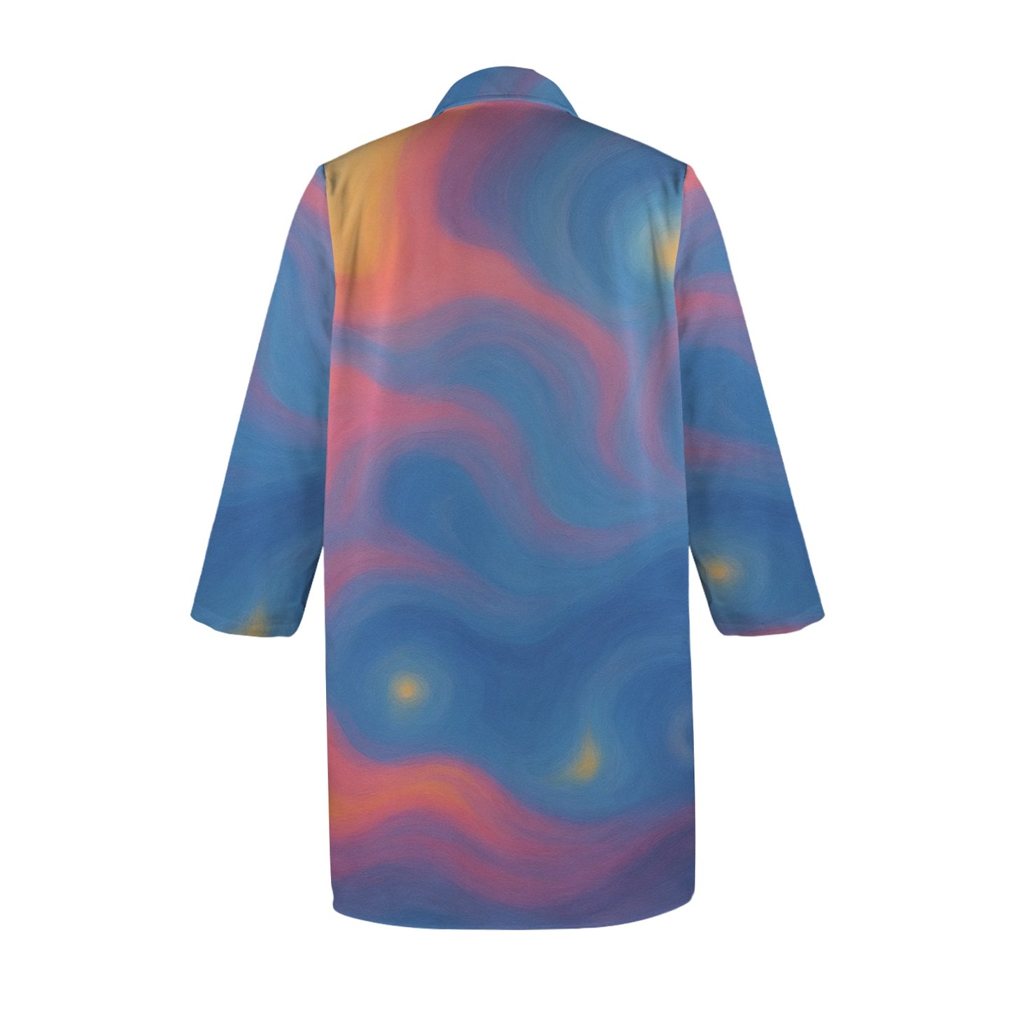 "CZDE Swirl Lounge Shirt – Abstract Color Statement for Creative Souls"