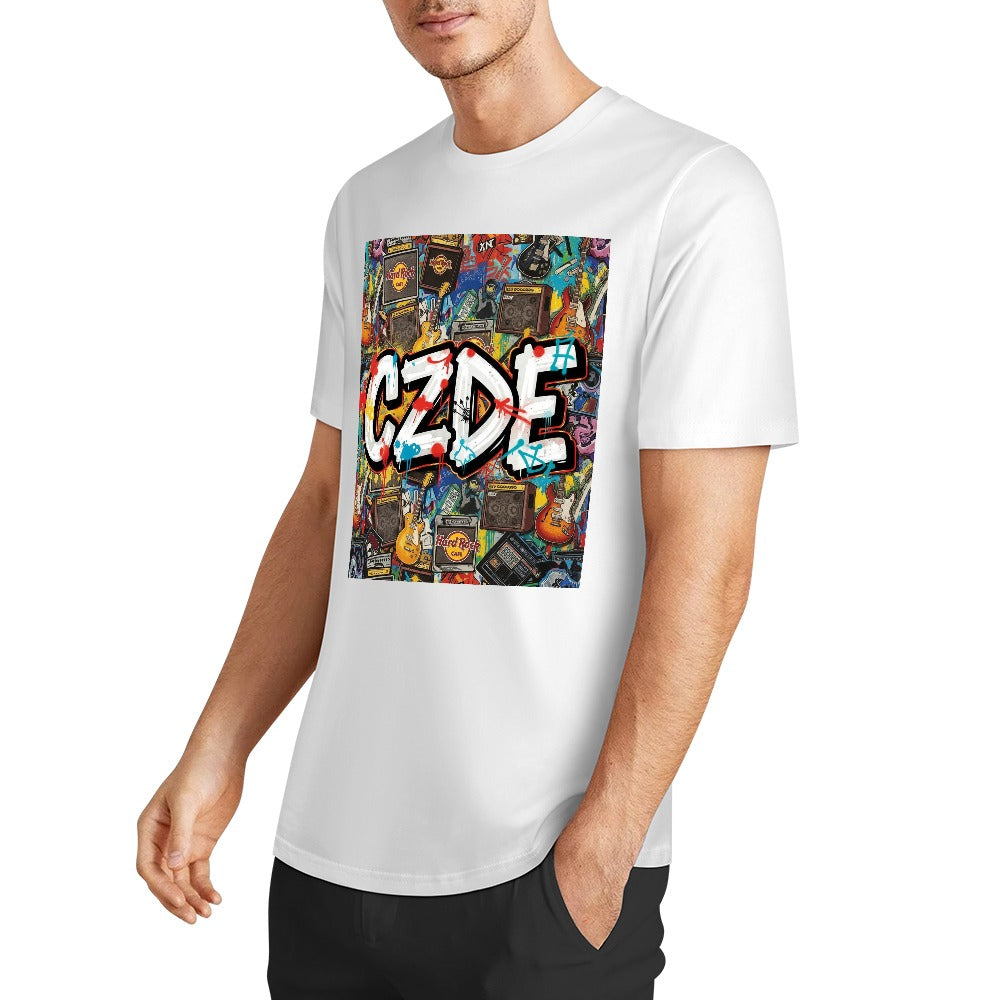 "CZDE Rock & Graffiti Tee – Loud Style for Music-Driven Souls"