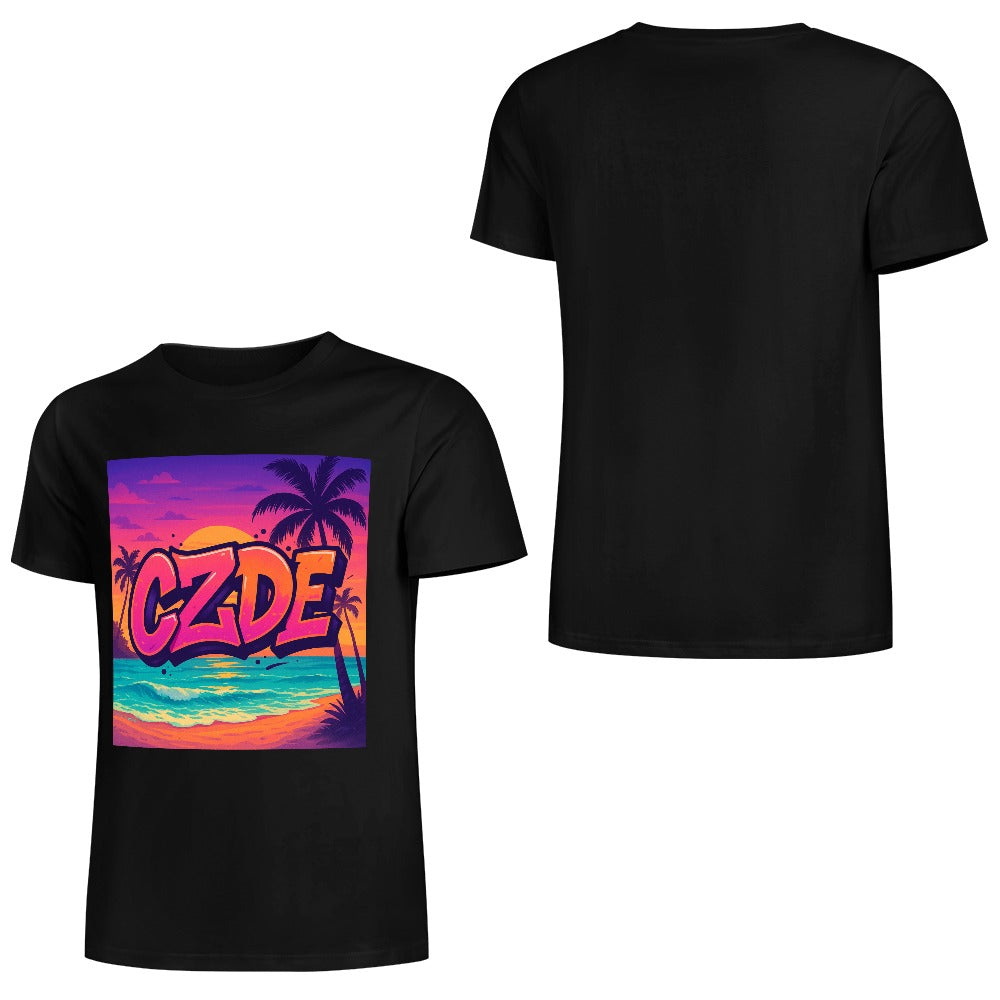 CZDE Sunset Street Tee – Urban Heat Meets Island Vibes