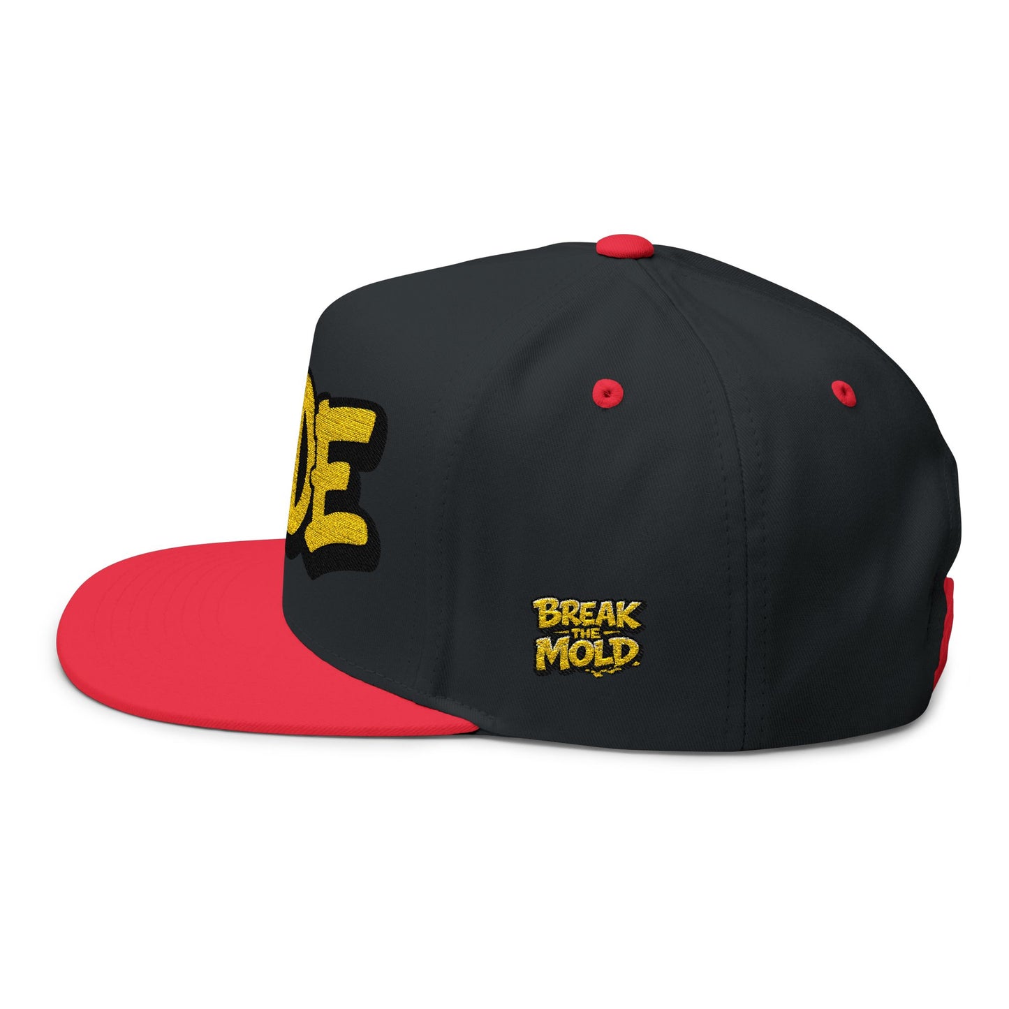 Embroidered 'CZDE' Flat Bill Cap – Bold Streetwear Snapback