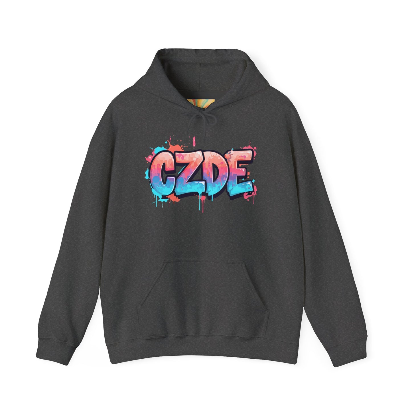 CZDE White Hoodie – Graffiti Streetwear Style