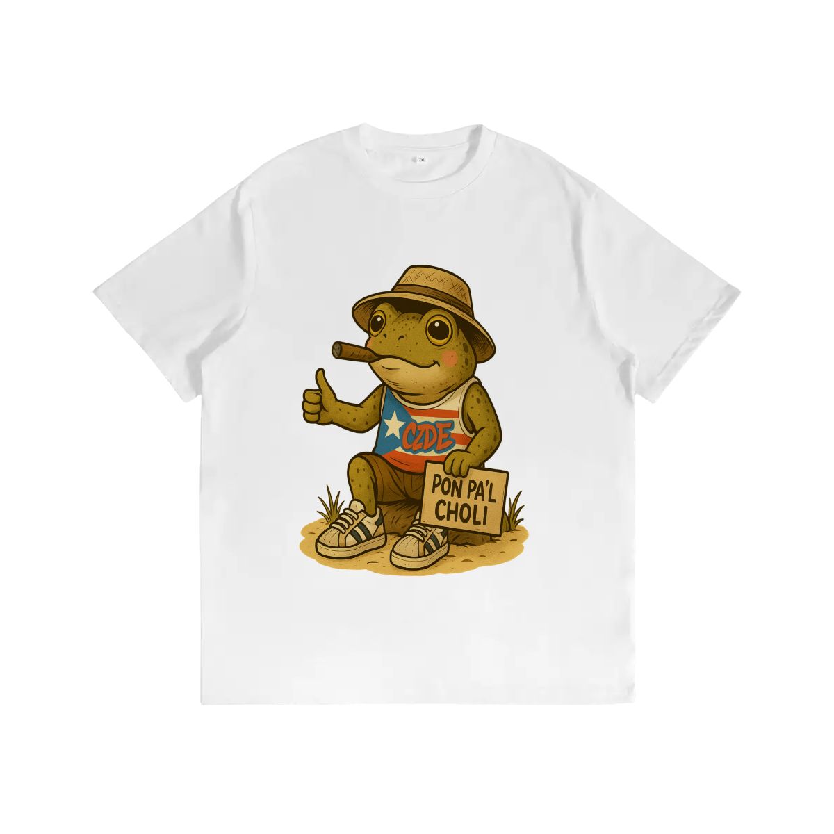 CZDE Coquí Street Graphic T-Shirt — Puerto Rican Urban Vibes