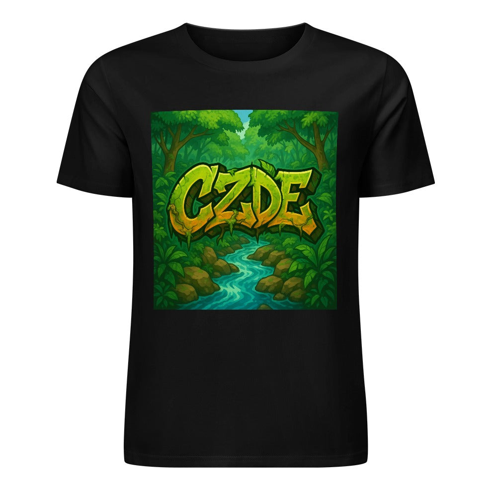 CZDE Jungle Flow Tee – Wild Energy & Graffiti Soul for Every Adventure